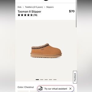 Tasman Slippers Toddler size 7